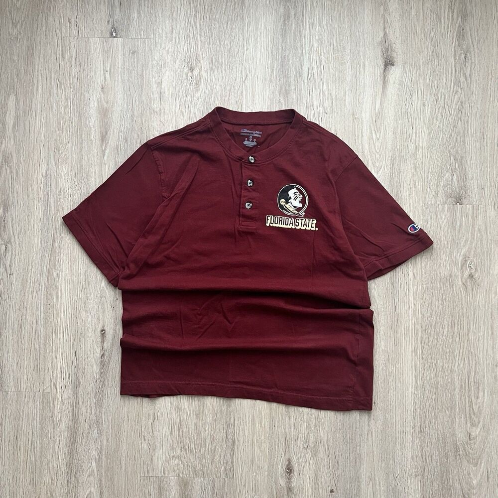 Florida State Seminoles Shirt Mens M Red NCAA Football Champion Tee T-Shirt
